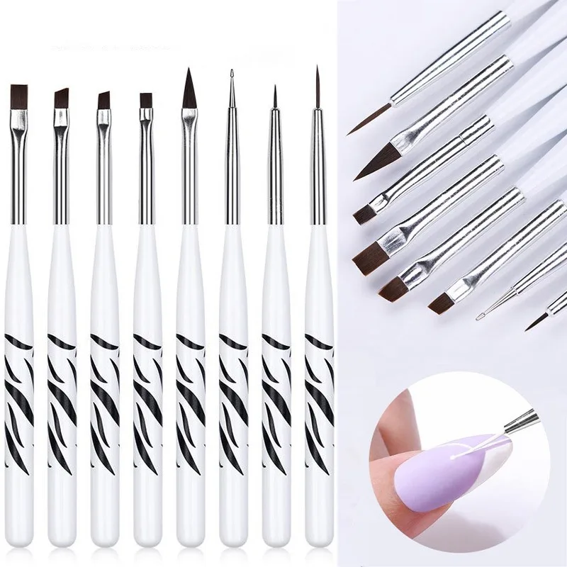 Nail Art Brush Set - Pincel para decoración de uñas, pinceles