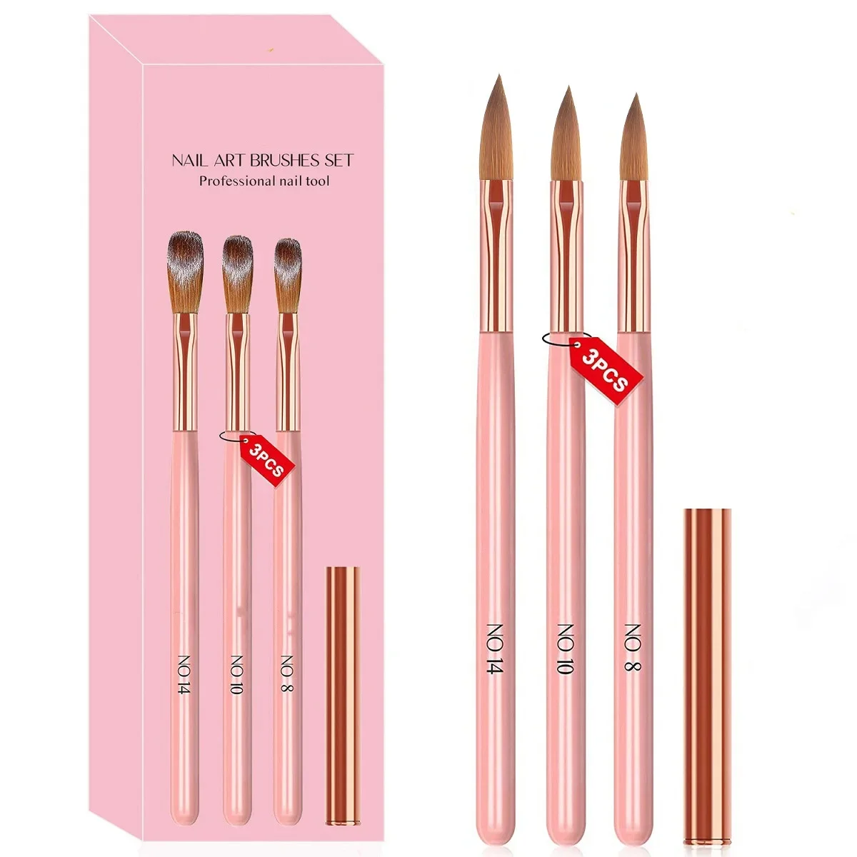 Nail Art Brush Set - Bolígrafo para decoración de uñas, juego