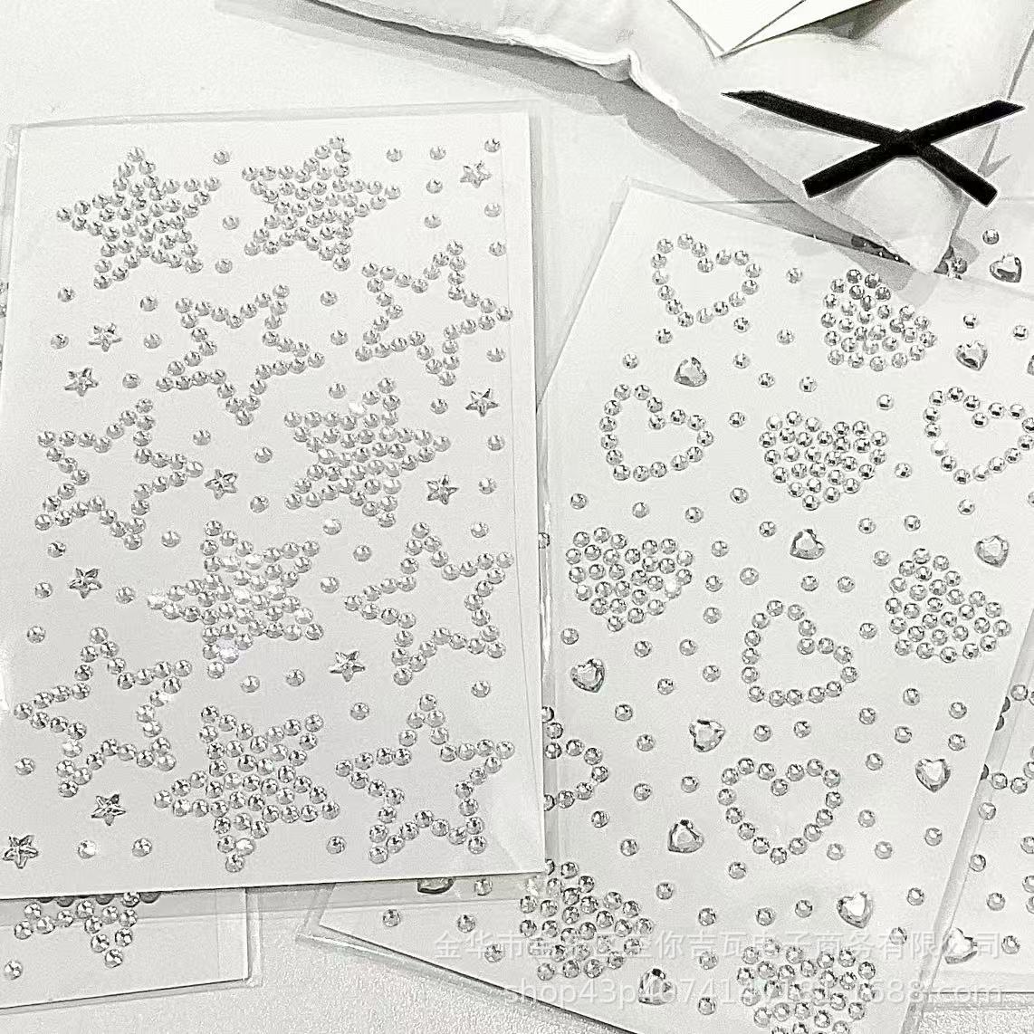 Rhinestone Nail Gem - Pegatinas de diamantes de imitación de