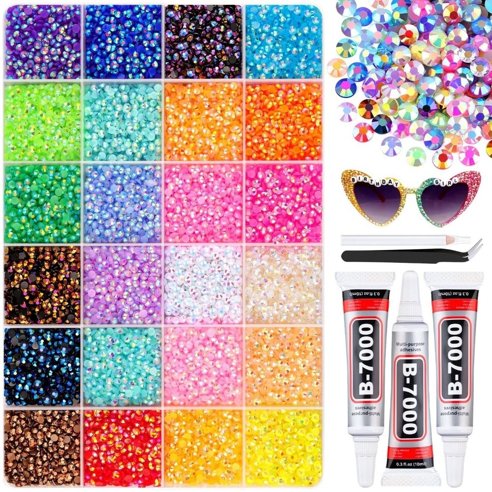 Rhinestone Nail Gem - Kit de diamantes de imitación de