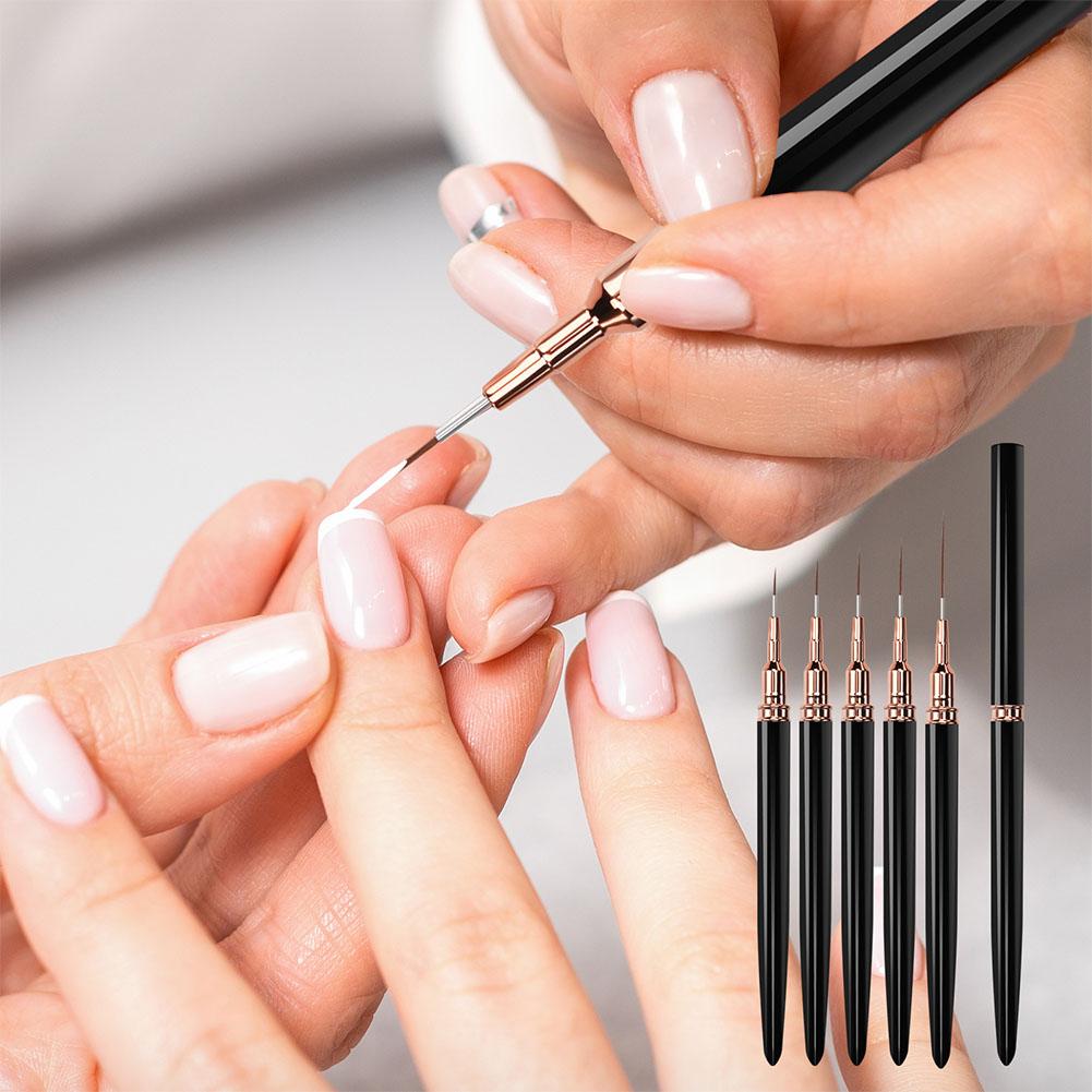 Juego de 5 pinceles para decor - Nail Art Brush Set reseña y precio