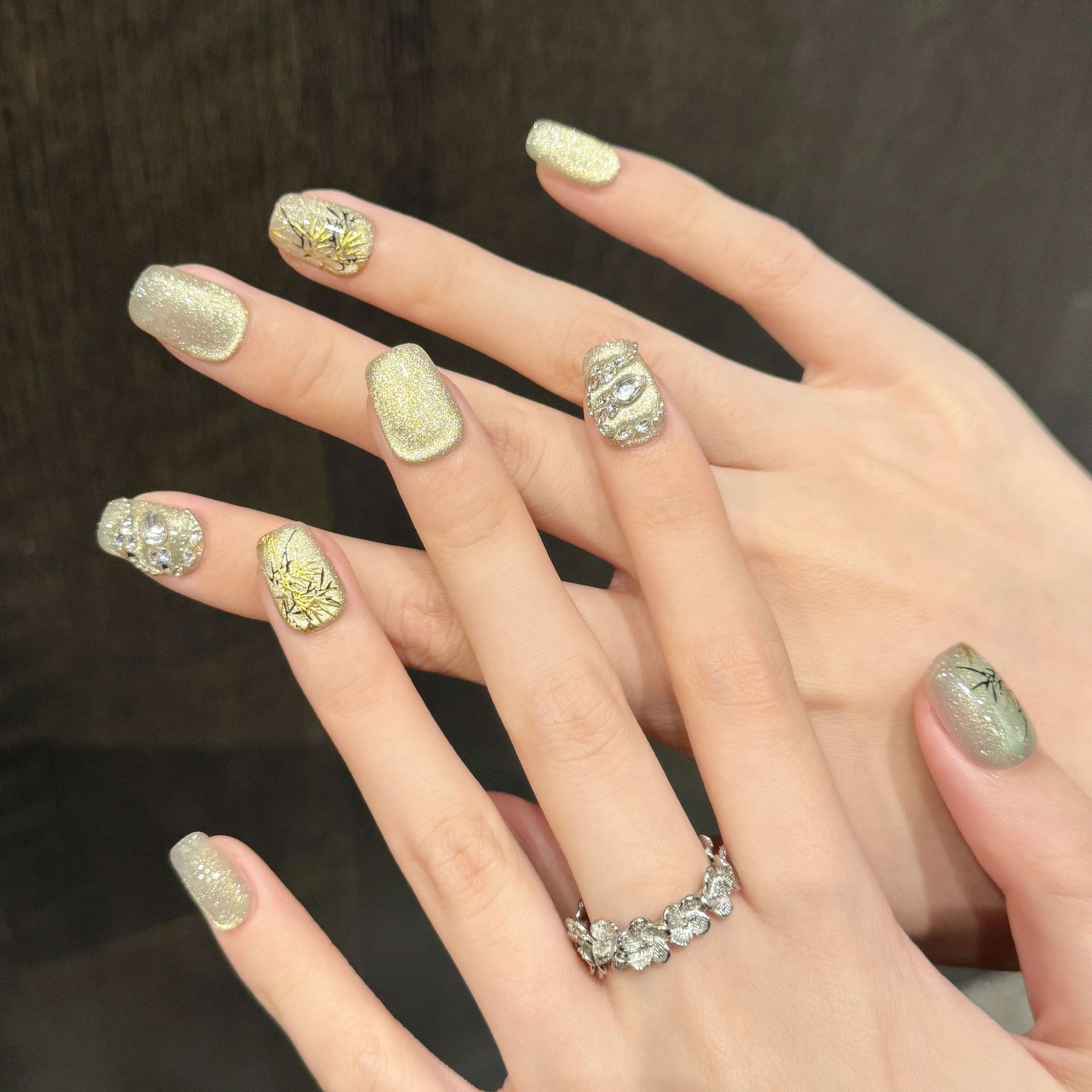 10 Uds nuevo estilo chino hech - Nail Art Gliter reseña y precio