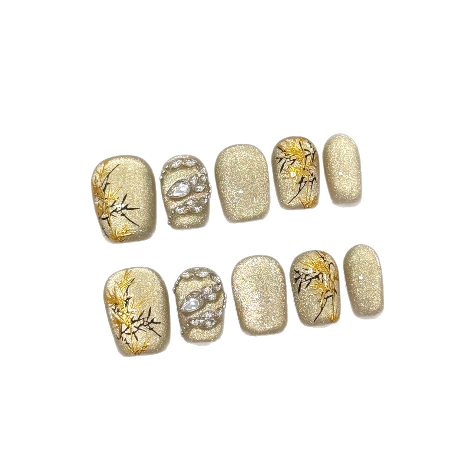 10 Uds nuevo estilo chino hech - Nail Art Gliter reseña y precio