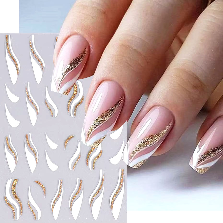 1 Uds. Pegatinas para uñas de  - Striping Tape Nail reseña y precio