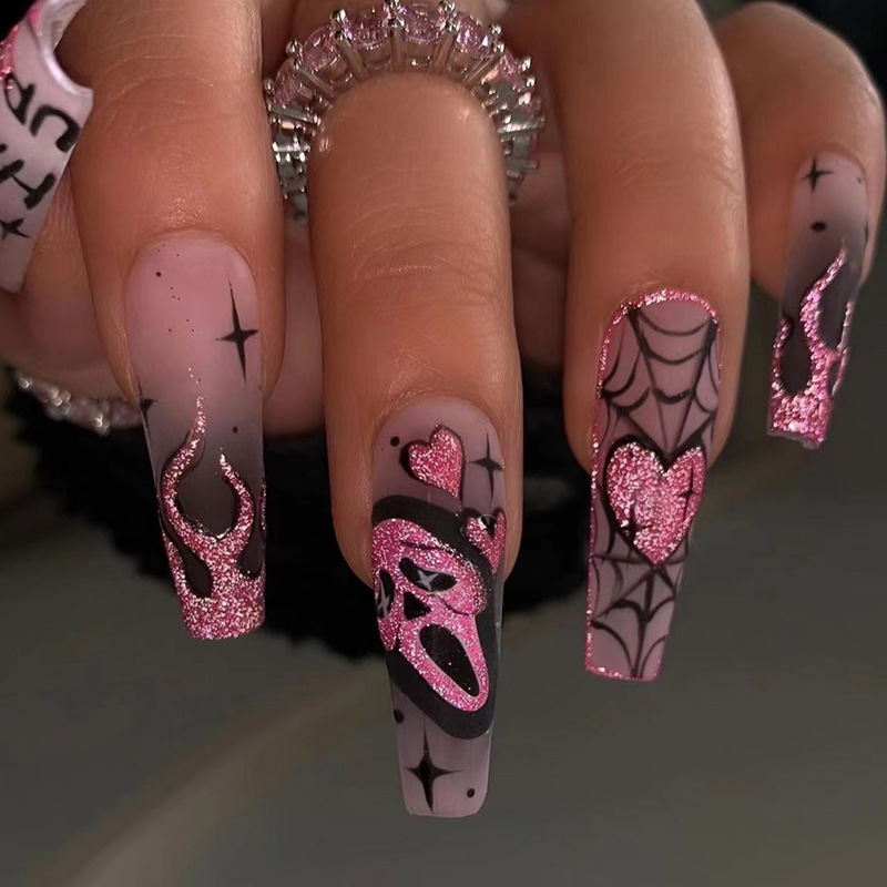 24 Uñas Postizas con Lentejuel - Nail Art Gliter reseña y precio