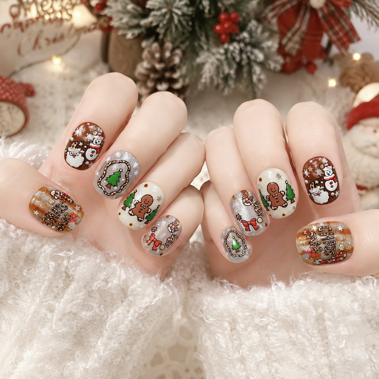 Pegatinas Adhesivas para Uñas  - Nail Art Xmas Design reseña y precio