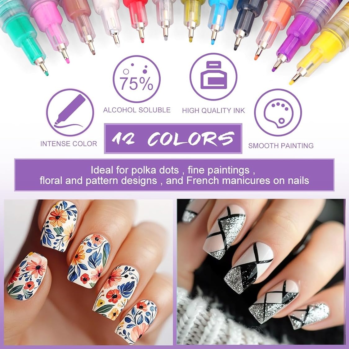 Juego de bolígrafos para decor - Nail Art Brush Set reseña y precio