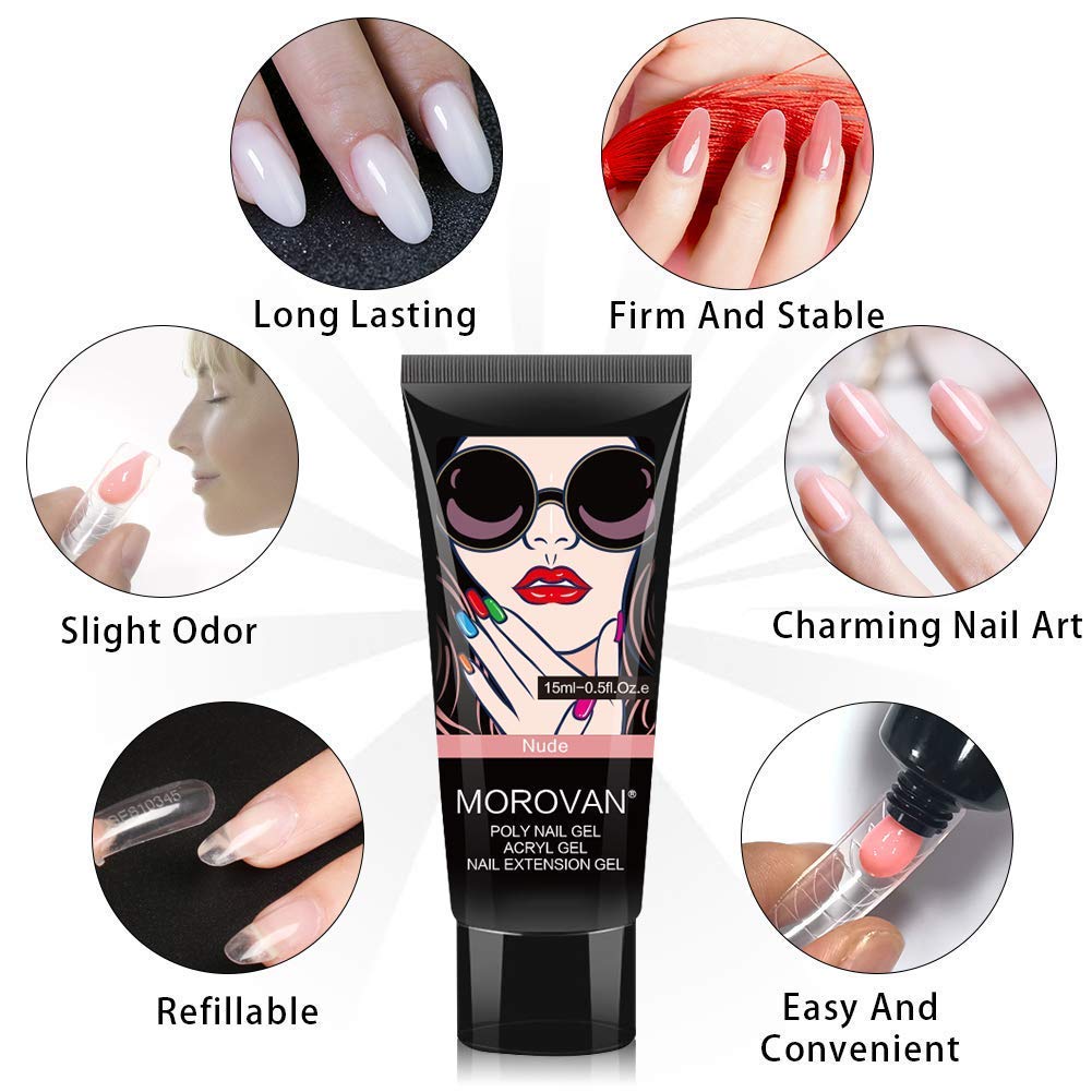 Kit de manicura de Gel polivin - Polygel Nail Kit reseña y precio