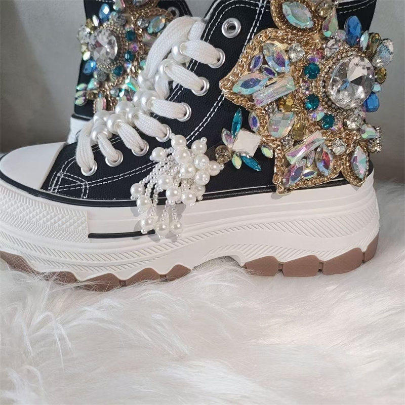 Zapatillas de lona con suela g - Rhinestone Nail Gem reseña y precio
