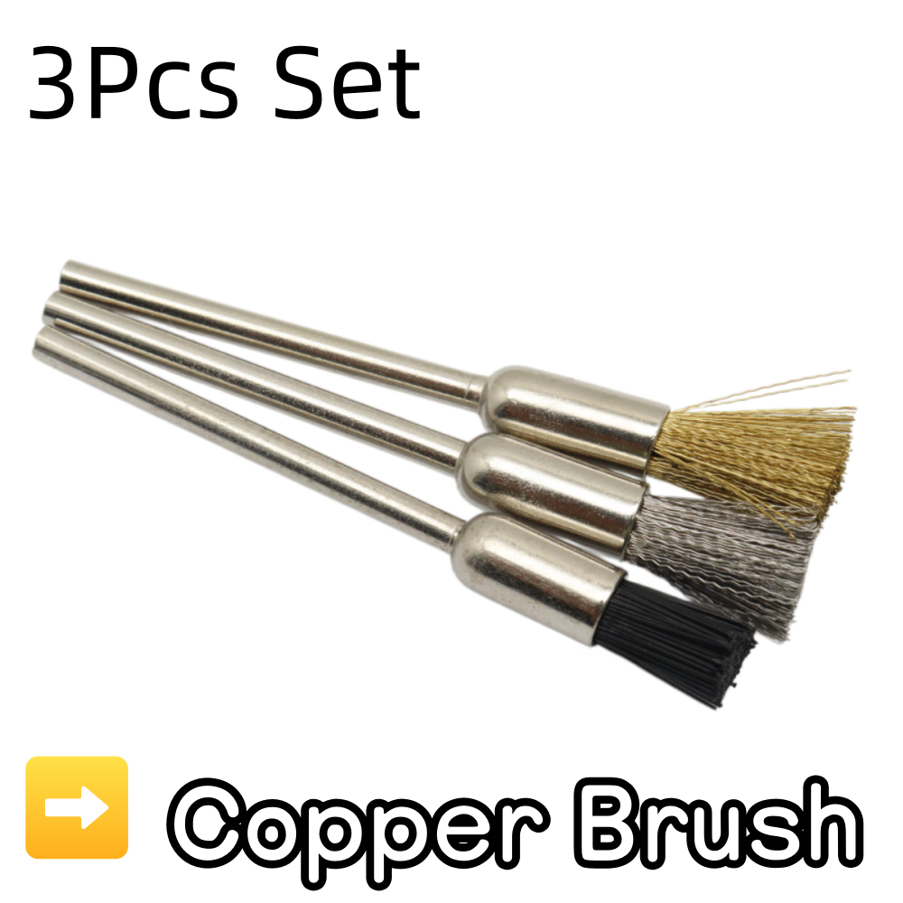 Juego de 3 cepillos de limpiez - Nail Art Brush Set reseña y precio