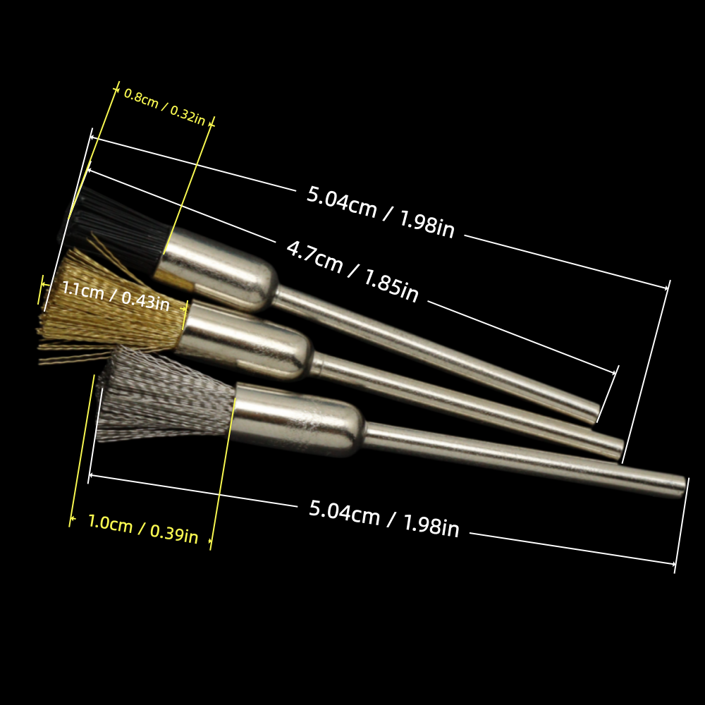 Juego de 3 cepillos de limpiez - Nail Art Brush Set reseña y precio
