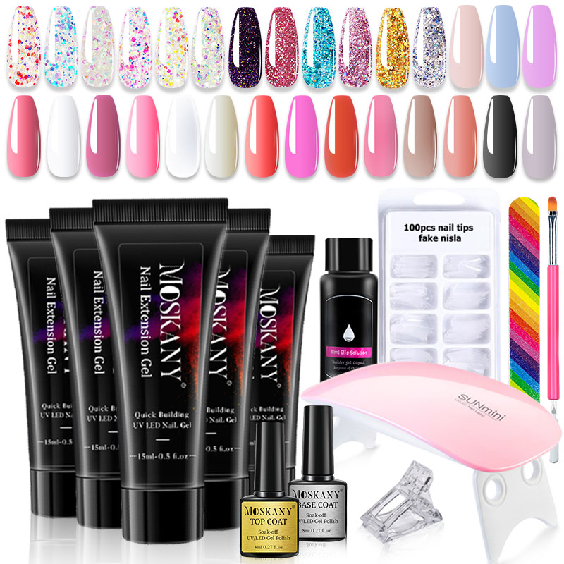Juego completo de Gel de uñas  - Polygel Nail Kit reseña y precio