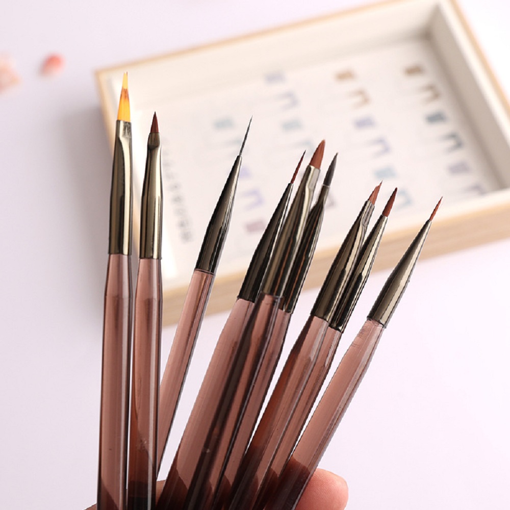 Juego de 9 pinceles para decor - Nail Art Brush Set reseña y precio