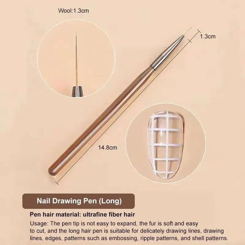 Juego de 9 pinceles para decor - Nail Art Brush Set reseña y precio