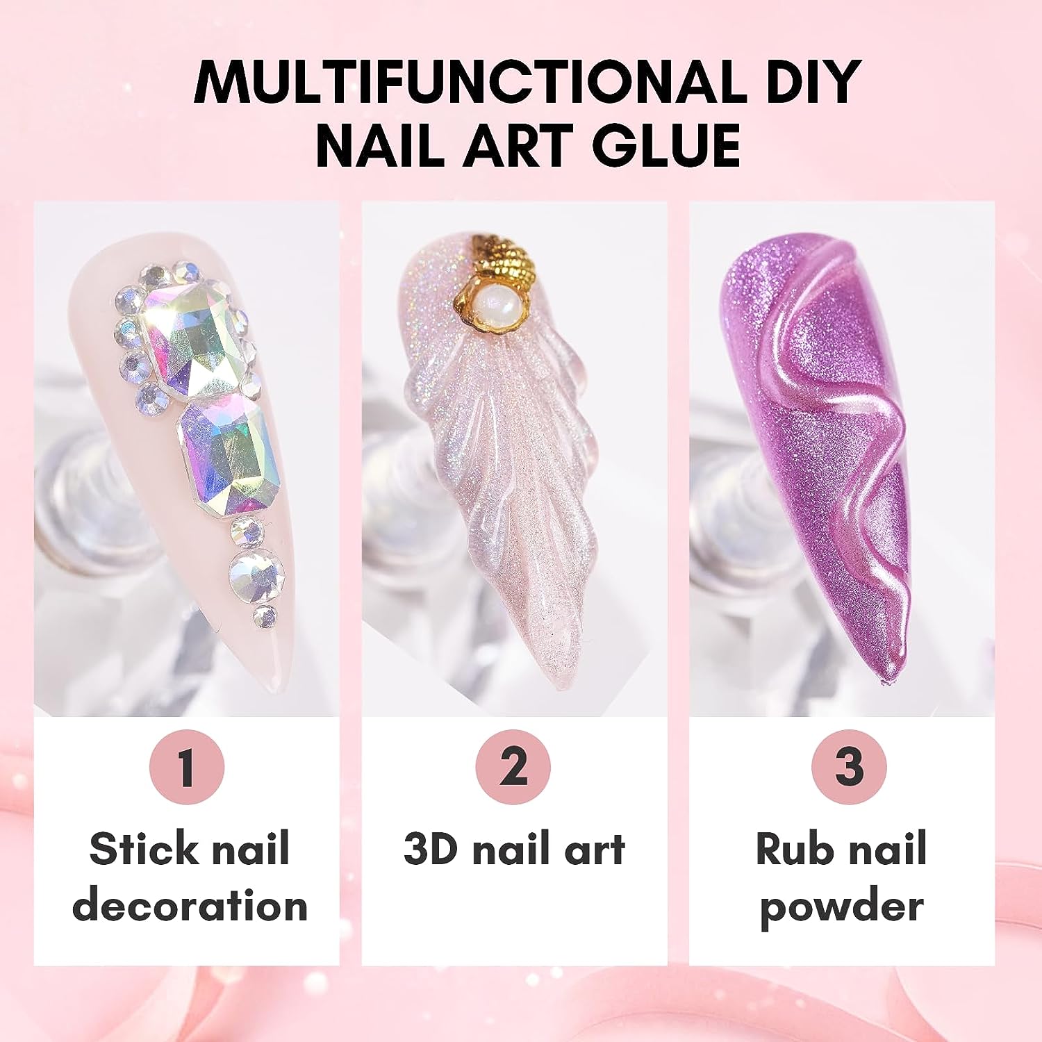 Pegamento de diamantes de imit - Rhinestone Nail Gem reseña y precio