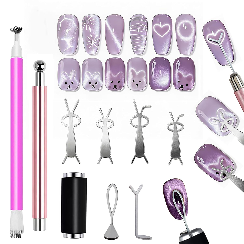 Juego de 10 Imanes para Uñas E - Nail Gel Polish Set reseña y precio