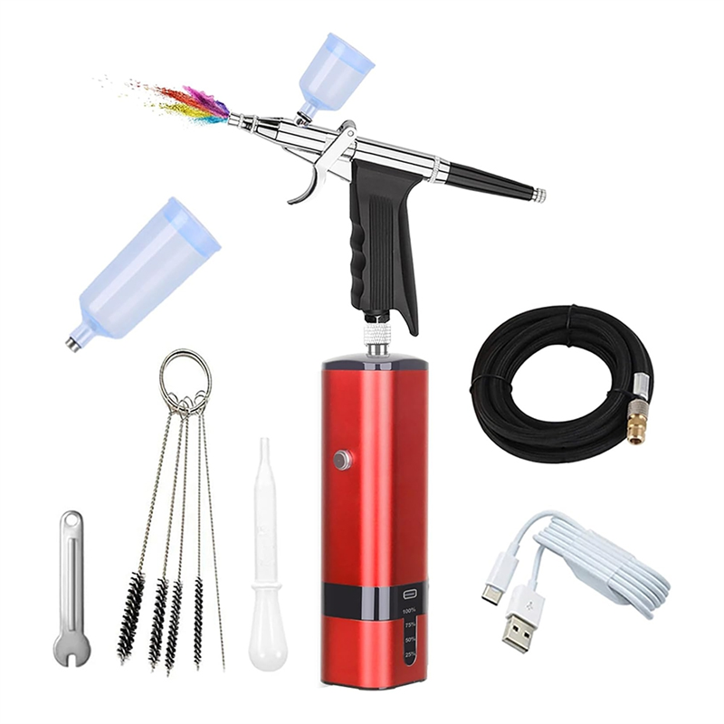 ABLU-Juego de aerógrafo inalám - Nail Art Brush Set reseña y precio