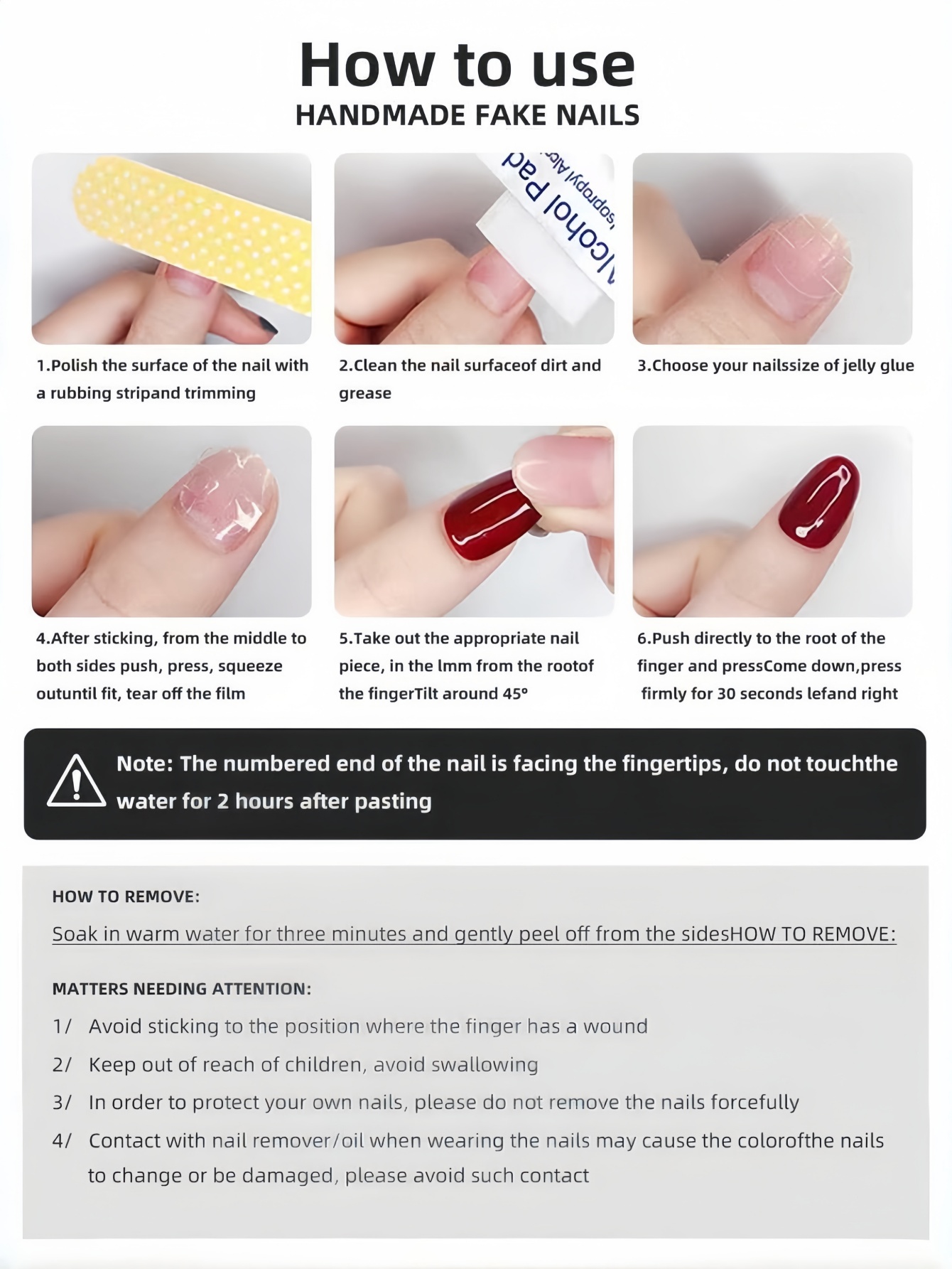 10 Uñas Postizas en Forma de A - Nail Art Gliter reseña y precio