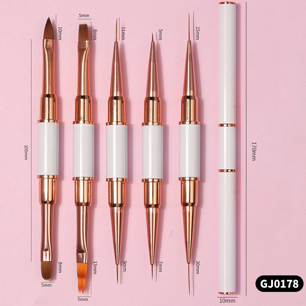 Juego de pinceles de doble pun - Nail Art Brush Set reseña y precio