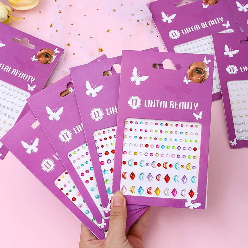 Pegatinas de Gemas Faciales Au - Rhinestone Nail Gem reseña y precio