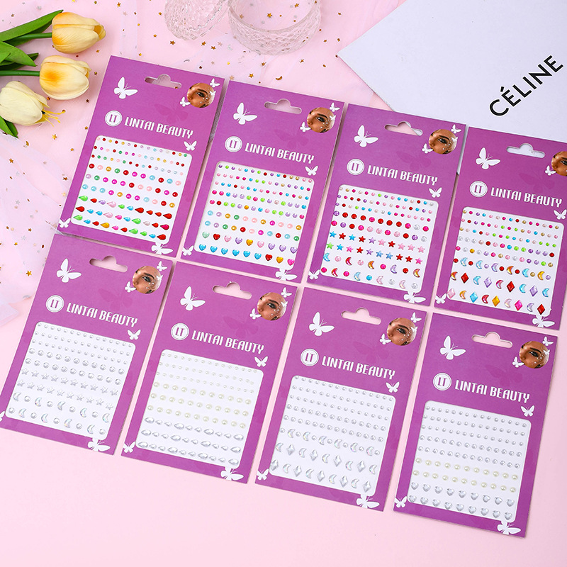 Pegatinas de Gemas Faciales Au - Rhinestone Nail Gem reseña y precio