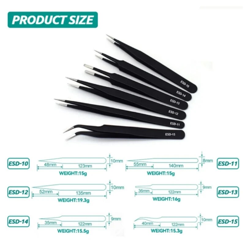 Pinzas negras rectas y curvada - Nail Art Gliter reseña y precio
