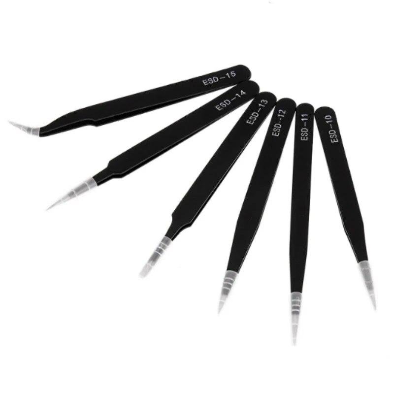 Pinzas negras rectas y curvada - Nail Art Gliter reseña y precio