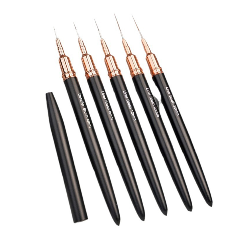 【K】Juego de 5 pinceles para di - Nail Art Brush Set reseña y precio