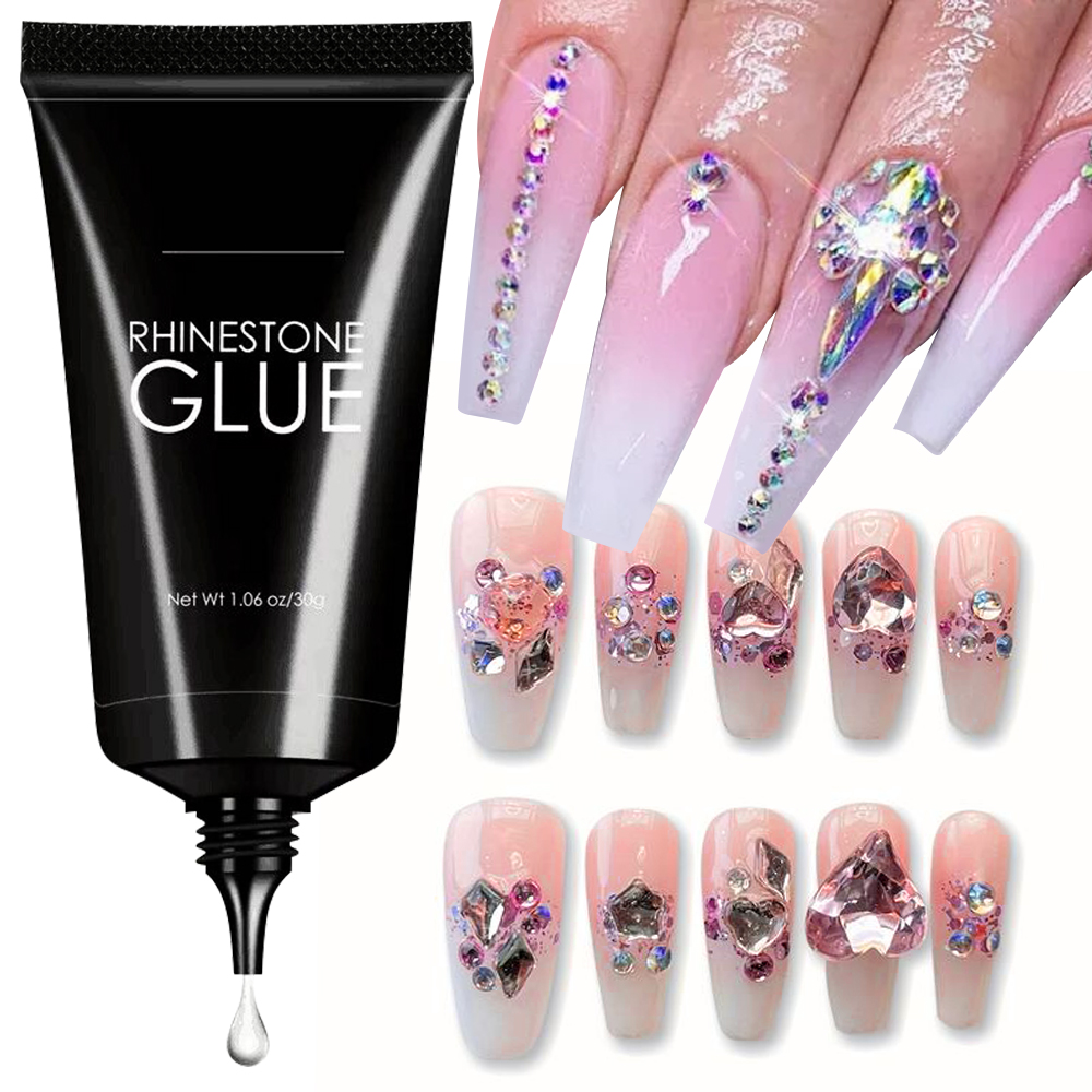 Pegamento de diamantes de imit - Rhinestone Nail Gem reseña y precio