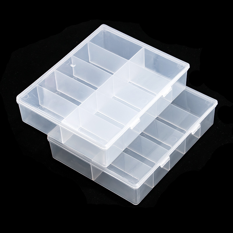 Caja de almacenamiento transpa - Nail Art Gliter reseña y precio