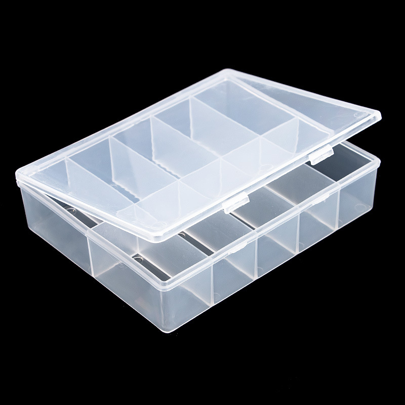 Caja de almacenamiento transpa - Nail Art Gliter reseña y precio