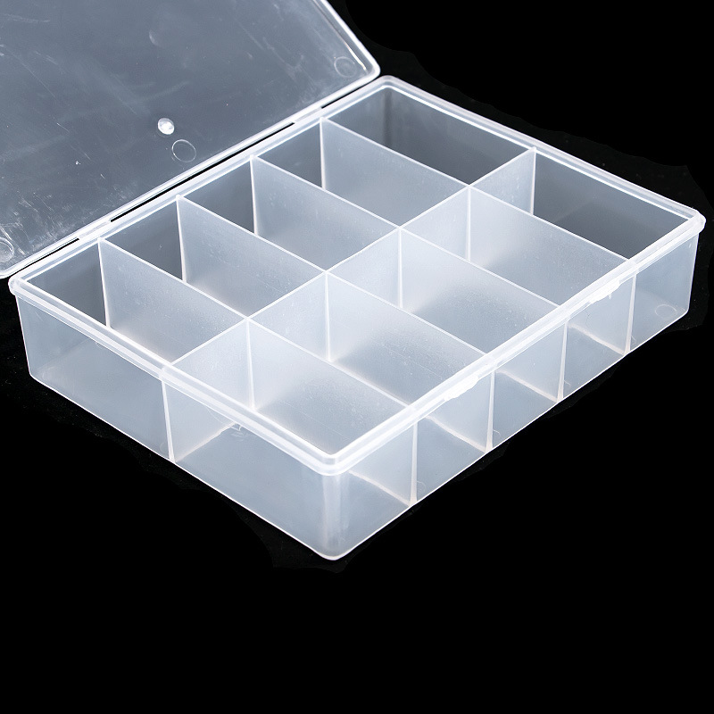 Caja de almacenamiento transpa - Nail Art Gliter reseña y precio