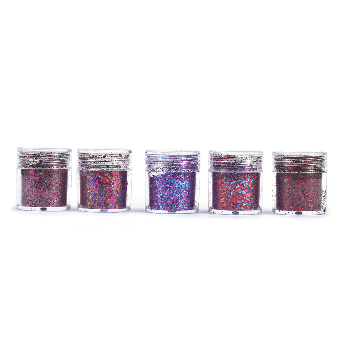4/5 botellas de polvo de purpu - Nail Art Gliter reseña y precio