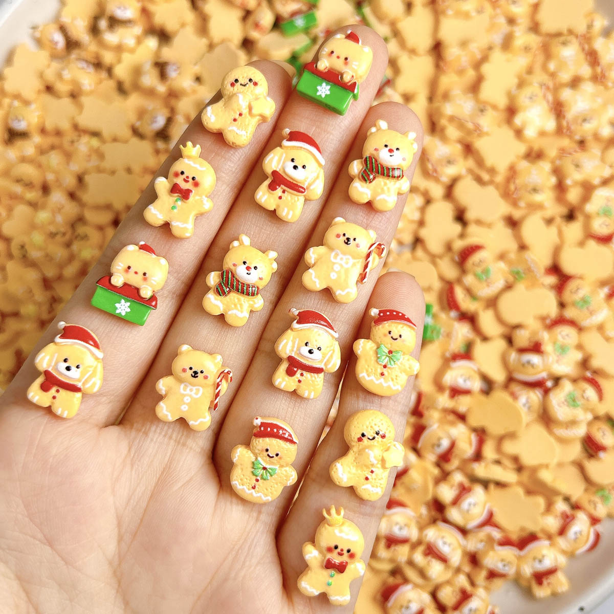20 piezas Kawaii Navidad hombr - Nail Art Xmas Design reseña y precio