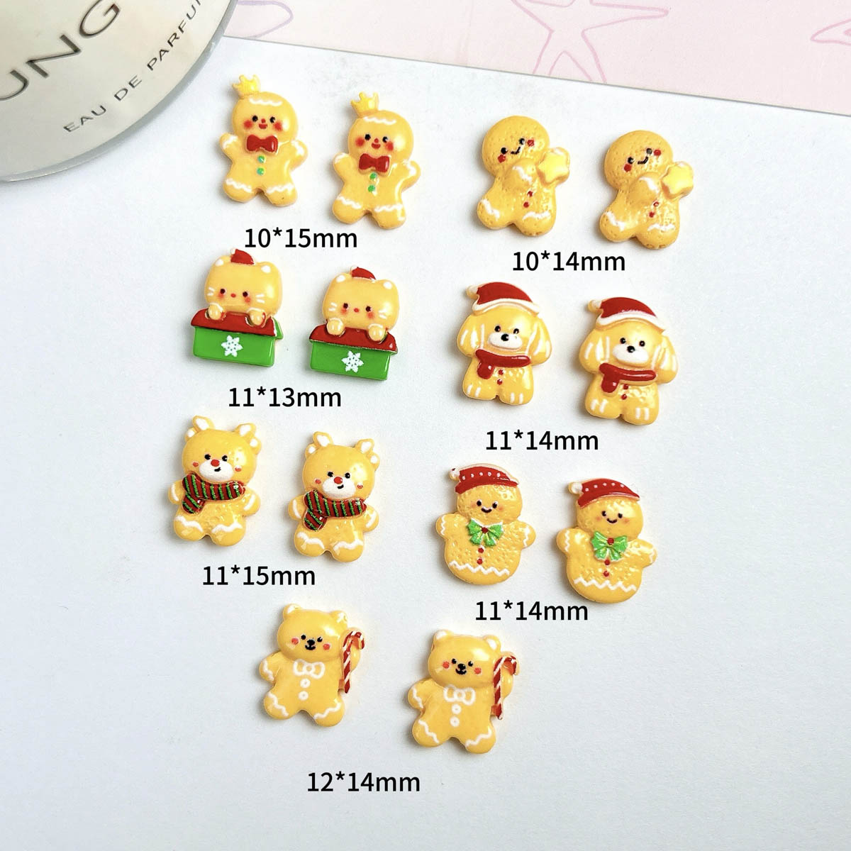 20 piezas Kawaii Navidad hombr - Nail Art Xmas Design reseña y precio