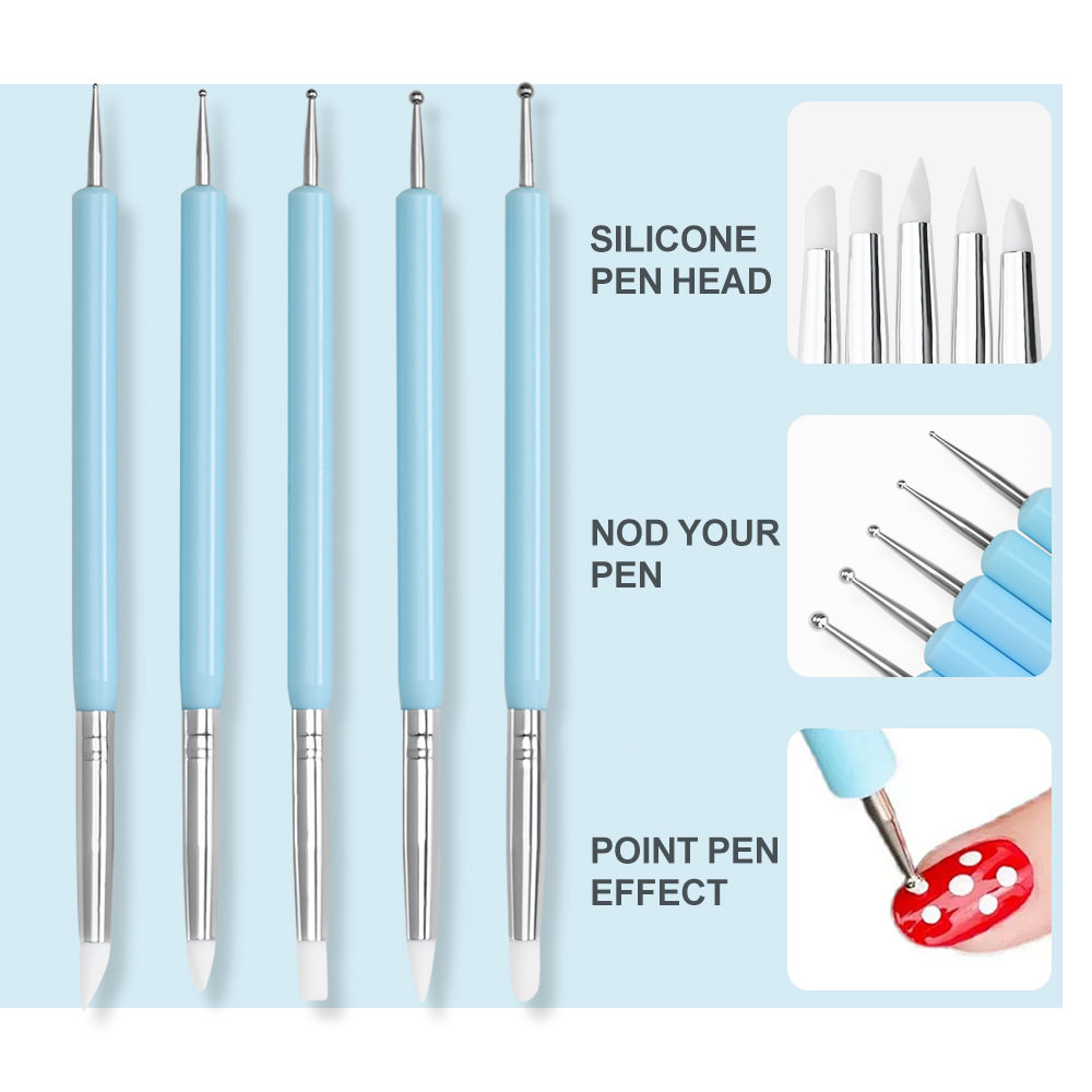 Juego de 1/3/5/6 pinceles para - Nail Art Brush Set reseña y precio