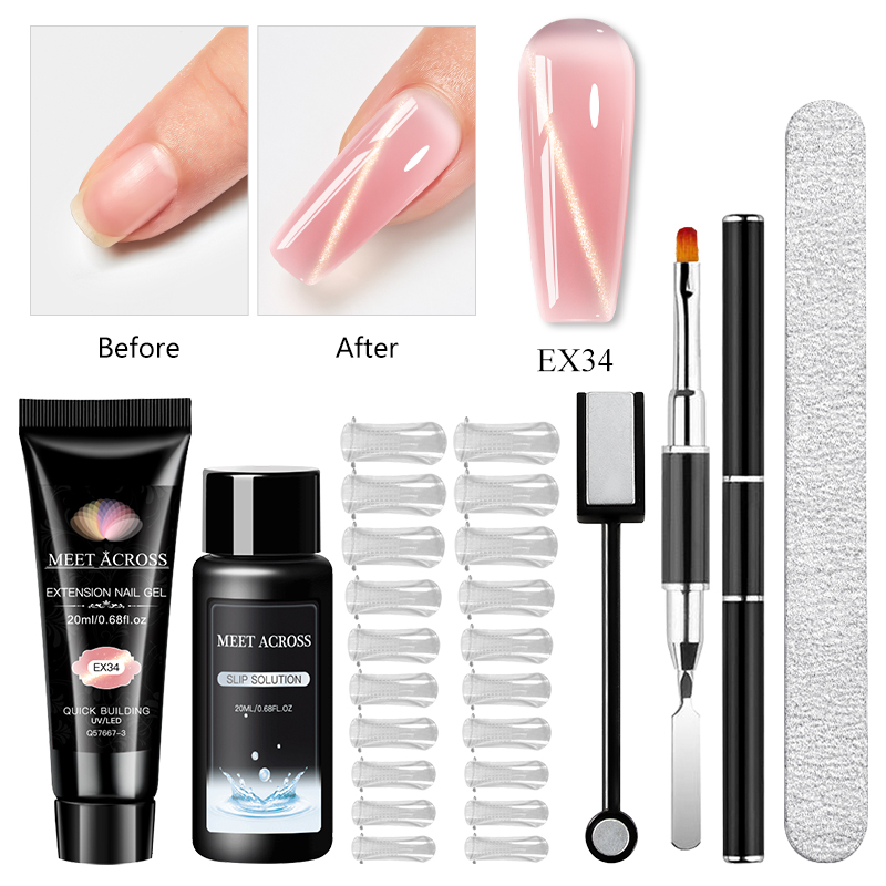 Kit de extensión de uñas de ge - Polygel Nail Kit reseña y precio